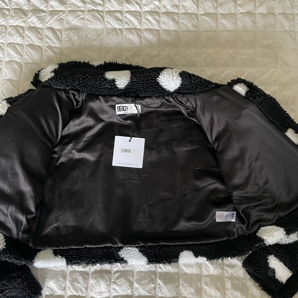 Beach Riot Devin Sherpa heart fuzzy crop jacket - Picture 13 of 16